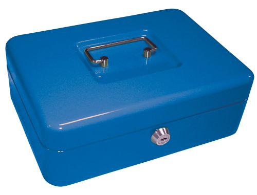 Cofre com bandeja para moedas q-connect 250x90x180 mm azul , Q-connect , 37660 , 5705831033238